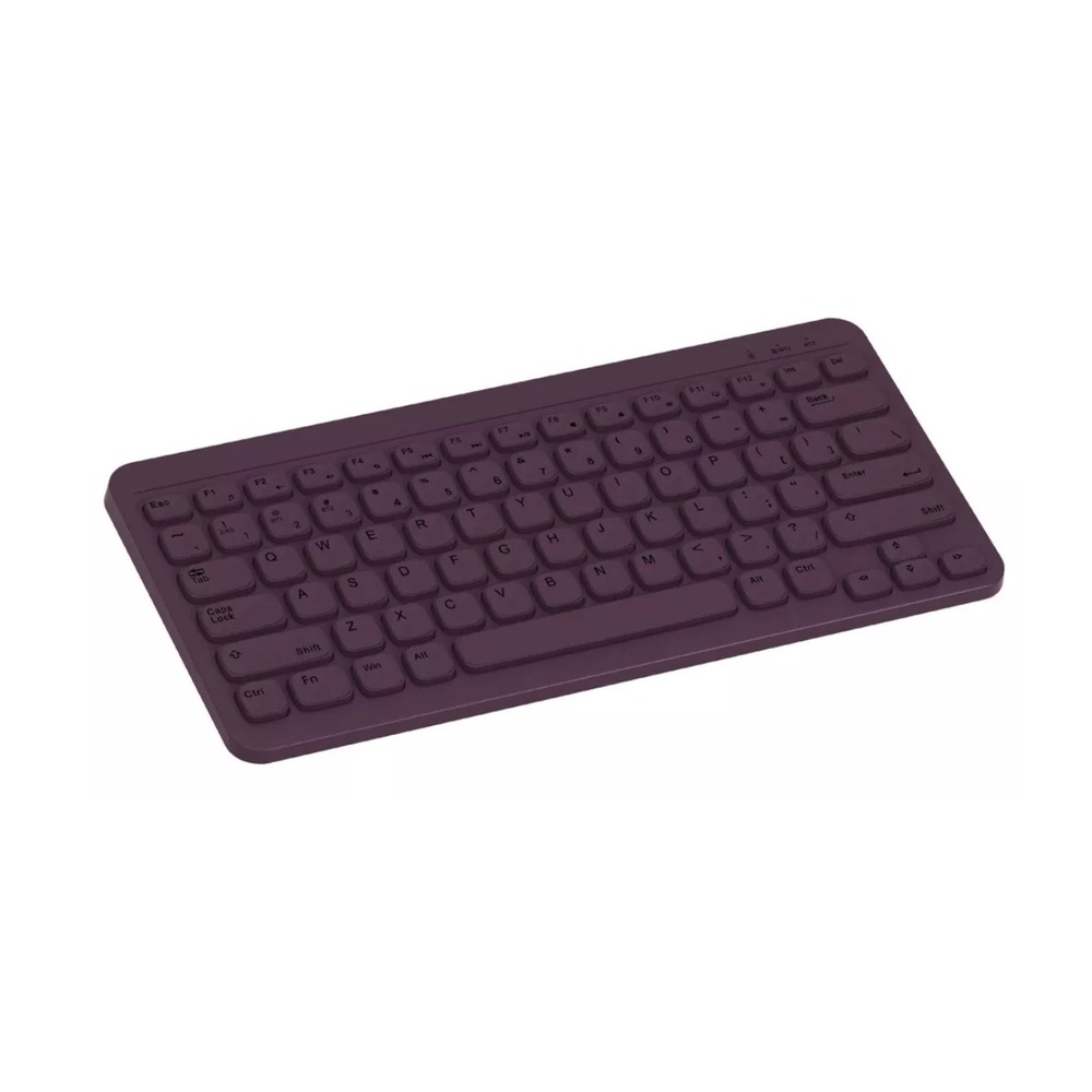 North Compact Square Key Wireless Keyboard Plum Purple Slim Portable Bluetooth